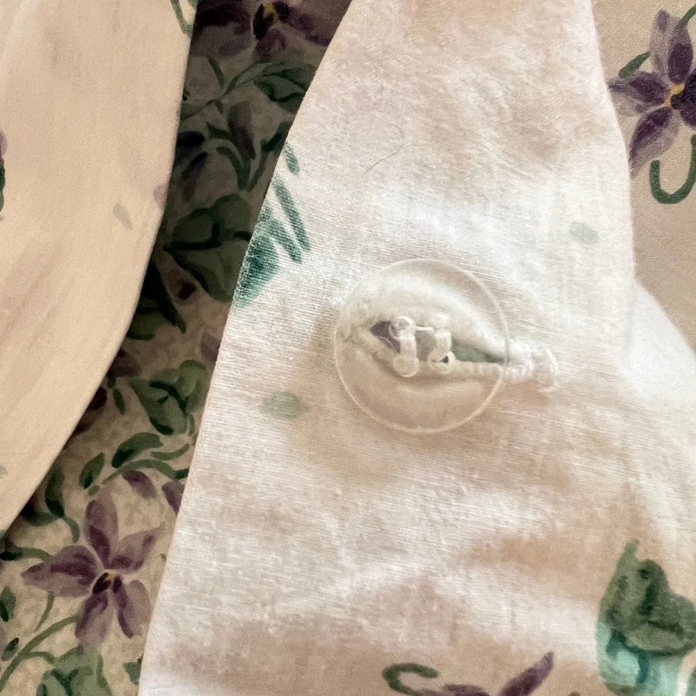Vtg.‎ Coming Home King Reversible Duvet Cover Floral Cotton Made USA Cottagecore
